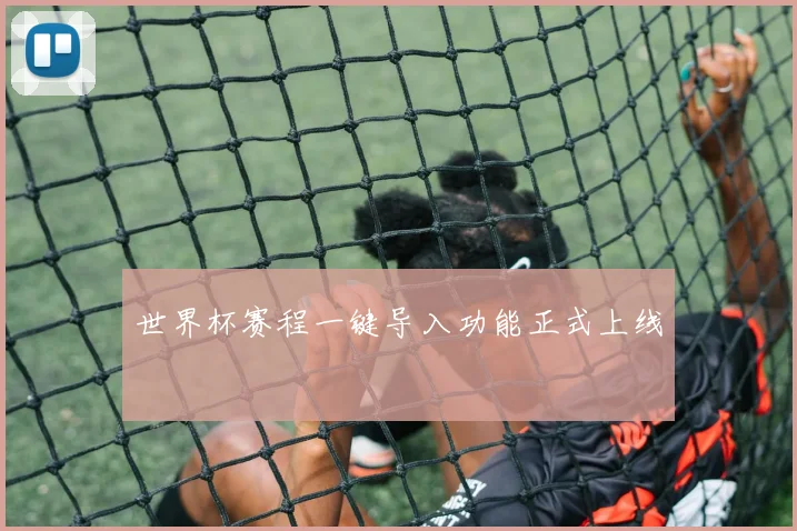 世界杯赛程一键导入功能正式上线