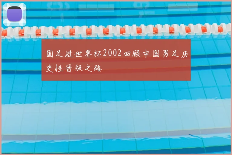 国足进世界杯2002回顾中国男足历史性晋级之路